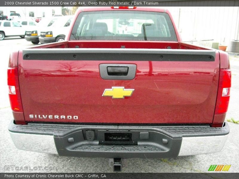 Deep Ruby Red Metallic / Dark Titanium 2009 Chevrolet Silverado 1500 Crew Cab 4x4