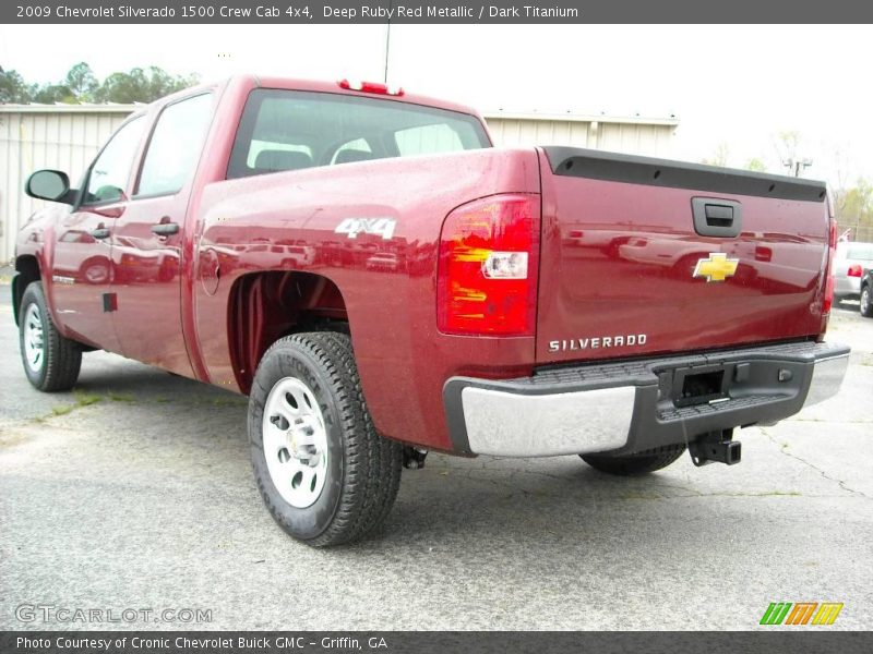 Deep Ruby Red Metallic / Dark Titanium 2009 Chevrolet Silverado 1500 Crew Cab 4x4