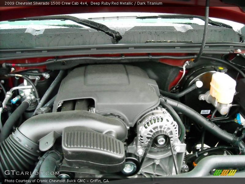 Deep Ruby Red Metallic / Dark Titanium 2009 Chevrolet Silverado 1500 Crew Cab 4x4