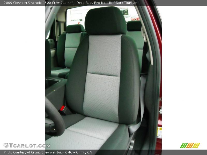 Deep Ruby Red Metallic / Dark Titanium 2009 Chevrolet Silverado 1500 Crew Cab 4x4