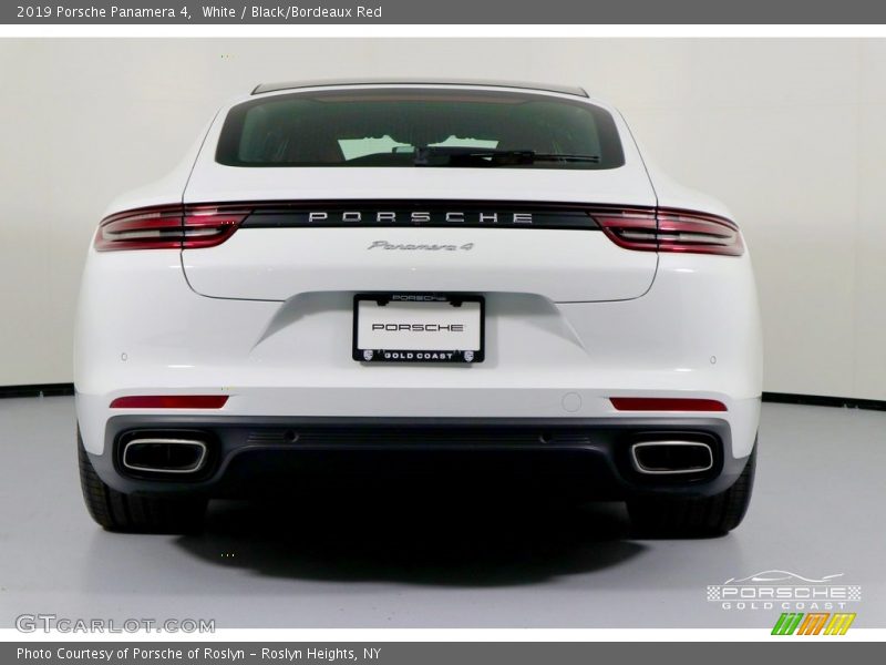 White / Black/Bordeaux Red 2019 Porsche Panamera 4