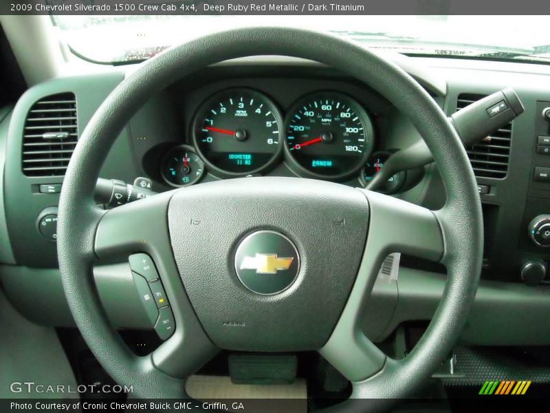 Deep Ruby Red Metallic / Dark Titanium 2009 Chevrolet Silverado 1500 Crew Cab 4x4