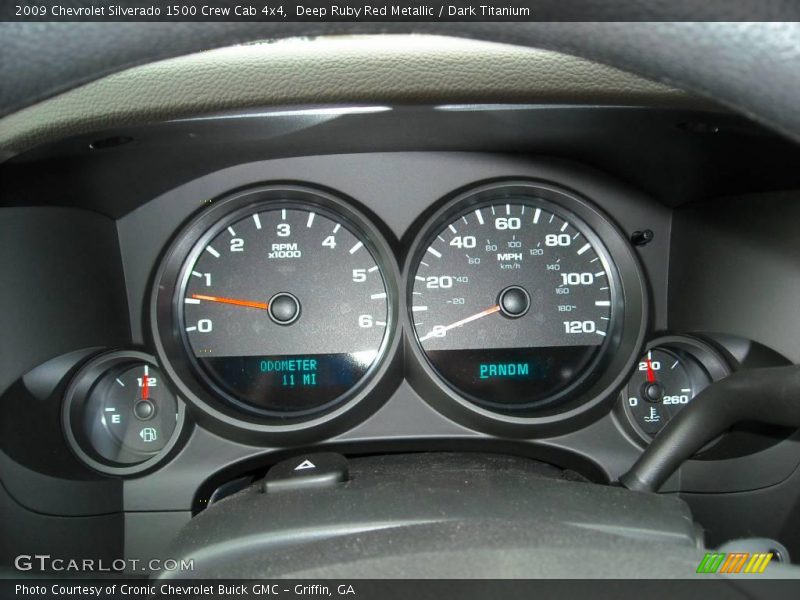 Deep Ruby Red Metallic / Dark Titanium 2009 Chevrolet Silverado 1500 Crew Cab 4x4