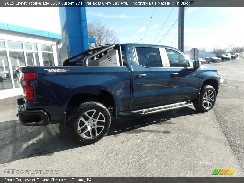 Northsky Blue Metallic / Jet Black 2019 Chevrolet Silverado 1500 Custom Z71 Trail Boss Crew Cab 4WD
