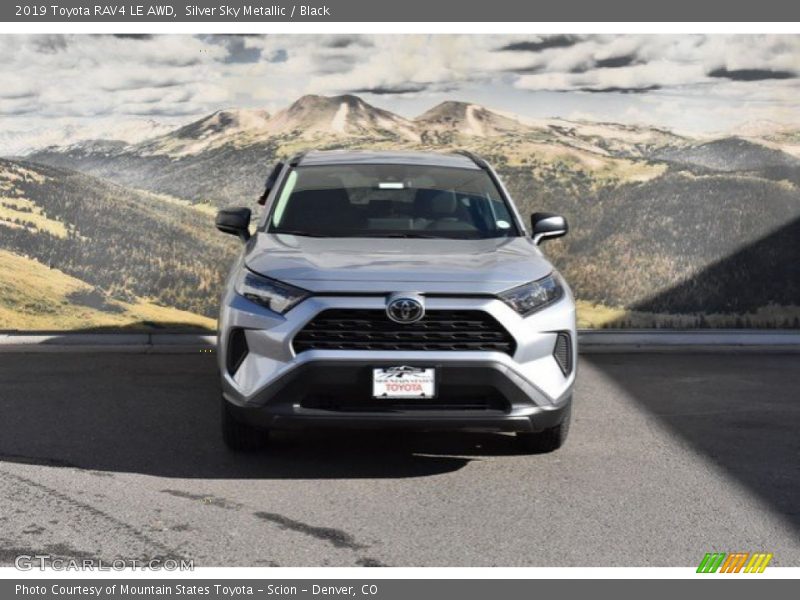 Silver Sky Metallic / Black 2019 Toyota RAV4 LE AWD