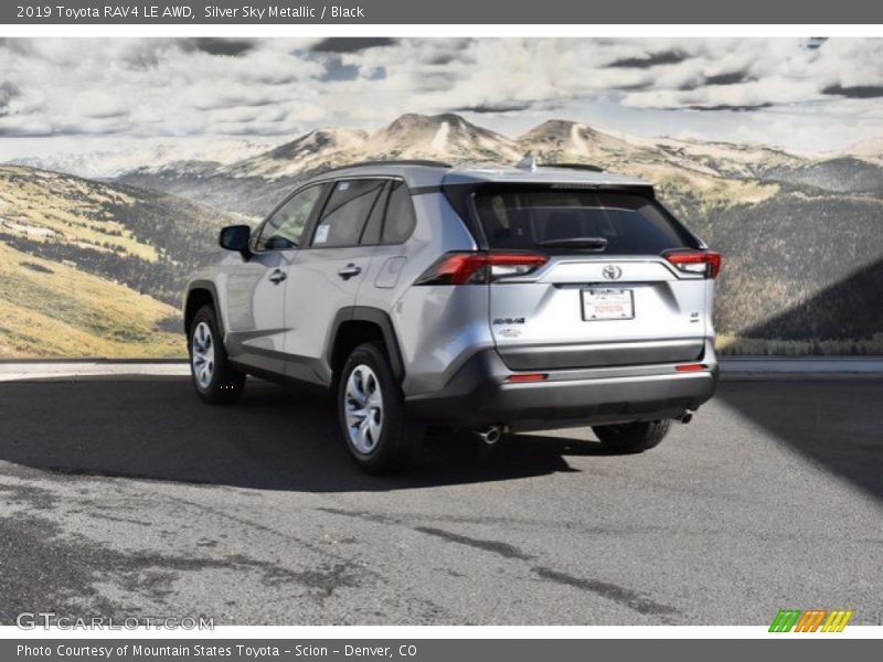 Silver Sky Metallic / Black 2019 Toyota RAV4 LE AWD