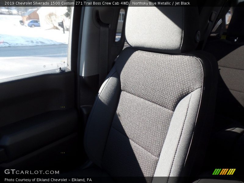 Northsky Blue Metallic / Jet Black 2019 Chevrolet Silverado 1500 Custom Z71 Trail Boss Crew Cab 4WD