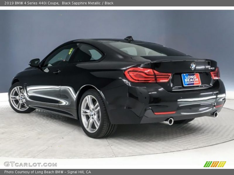 Black Sapphire Metallic / Black 2019 BMW 4 Series 440i Coupe