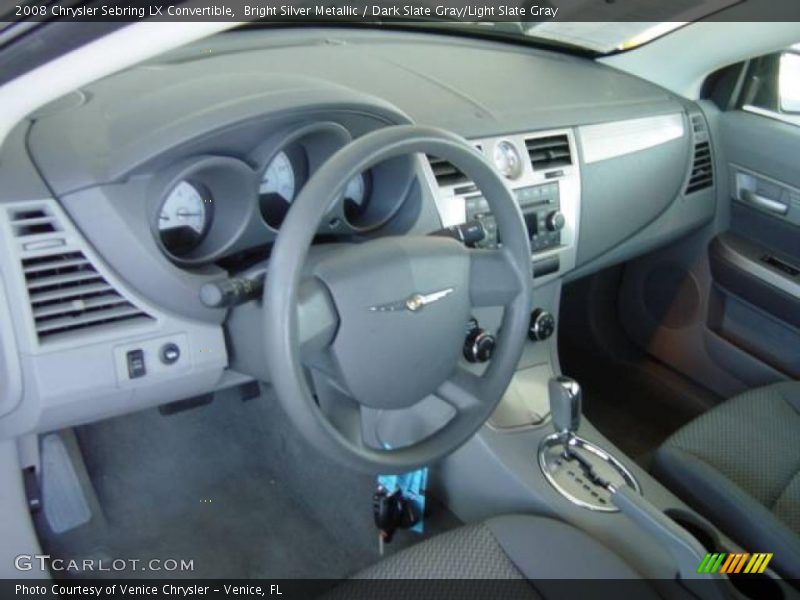Bright Silver Metallic / Dark Slate Gray/Light Slate Gray 2008 Chrysler Sebring LX Convertible