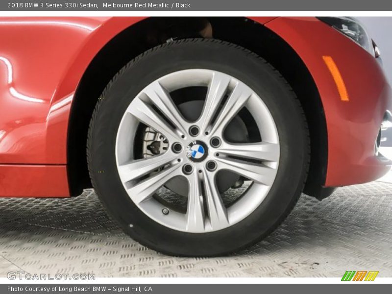 Melbourne Red Metallic / Black 2018 BMW 3 Series 330i Sedan