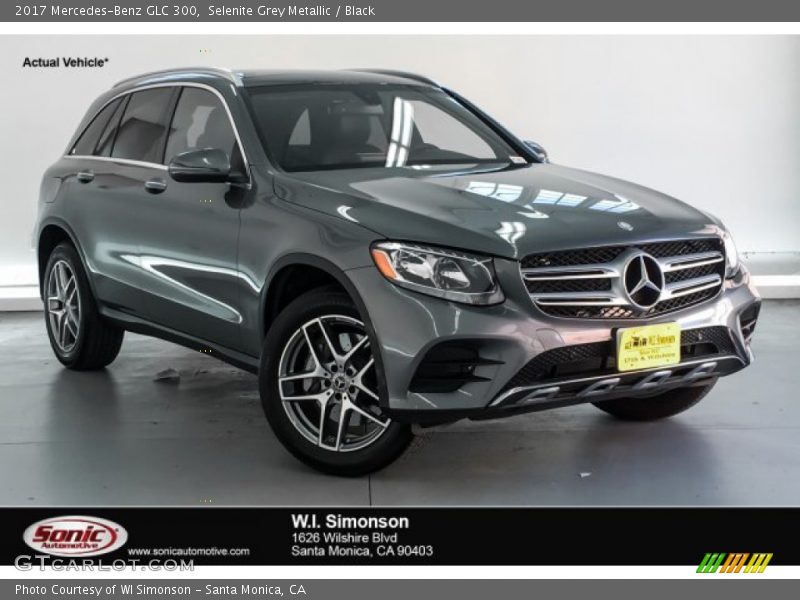 Selenite Grey Metallic / Black 2017 Mercedes-Benz GLC 300