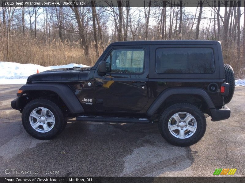 Black / Black 2019 Jeep Wrangler Sport 4x4
