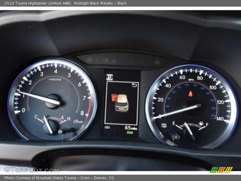 Midnight Black Metallic / Black 2019 Toyota Highlander Limited AWD