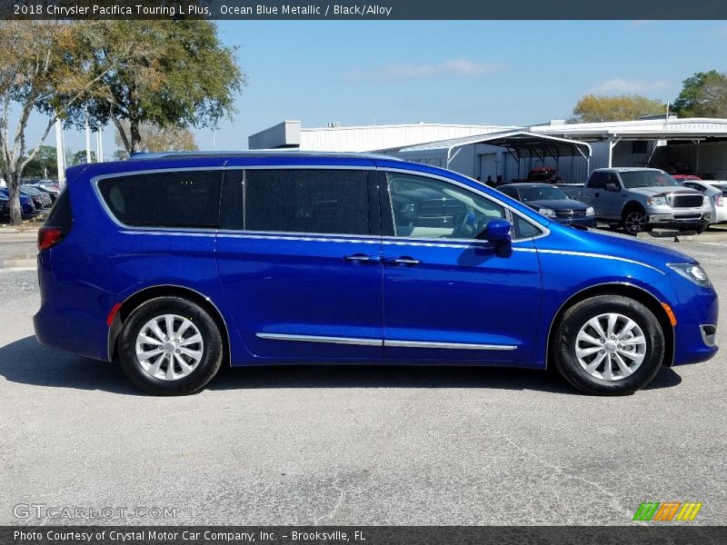 Ocean Blue Metallic / Black/Alloy 2018 Chrysler Pacifica Touring L Plus