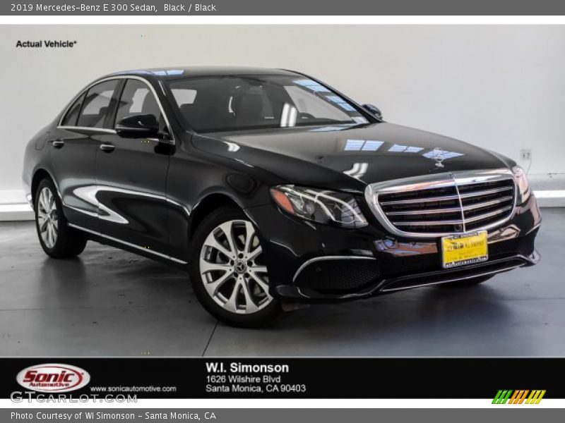 Black / Black 2019 Mercedes-Benz E 300 Sedan