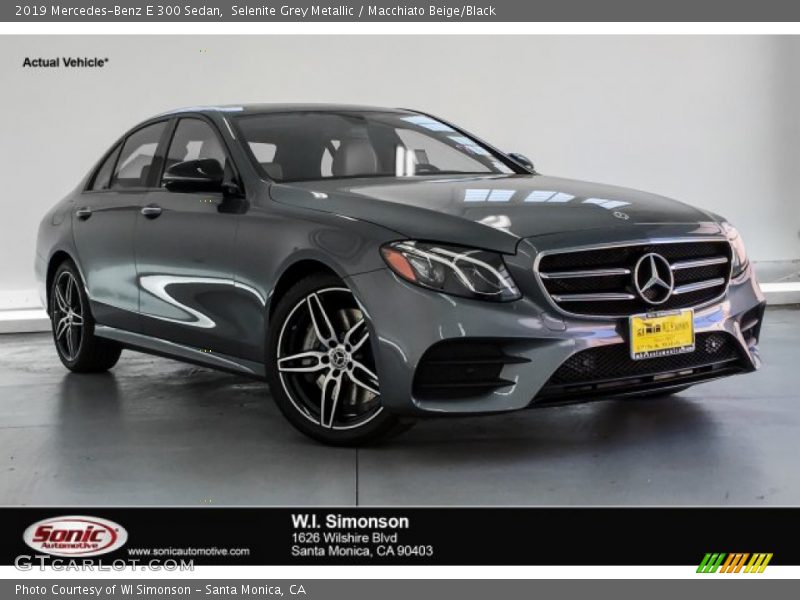 Selenite Grey Metallic / Macchiato Beige/Black 2019 Mercedes-Benz E 300 Sedan