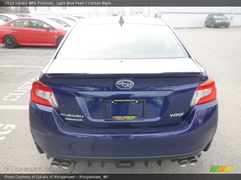 Lapis Blue Pearl / Carbon Black 2019 Subaru WRX Premium