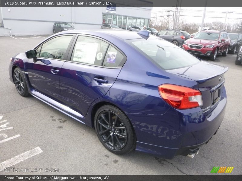 Lapis Blue Pearl / Carbon Black 2019 Subaru WRX Premium