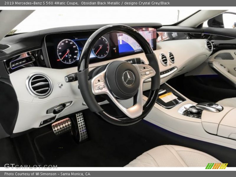 Obsidian Black Metallic / designo Crystal Grey/Black 2019 Mercedes-Benz S 560 4Matic Coupe