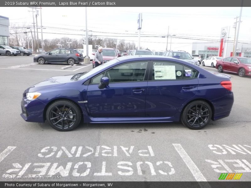 Lapis Blue Pearl / Carbon Black 2019 Subaru WRX Premium