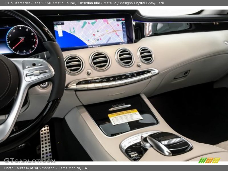 Obsidian Black Metallic / designo Crystal Grey/Black 2019 Mercedes-Benz S 560 4Matic Coupe