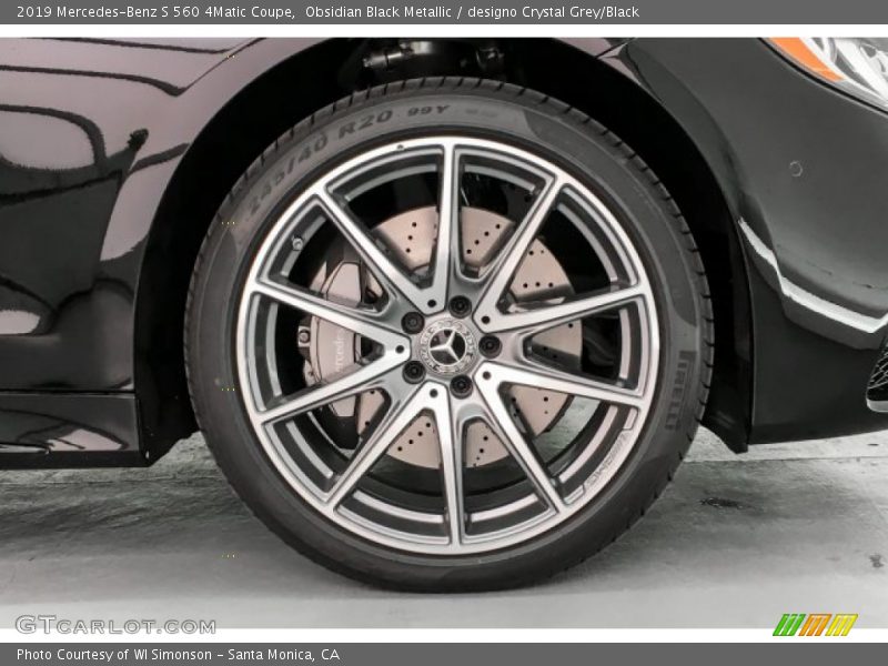 Obsidian Black Metallic / designo Crystal Grey/Black 2019 Mercedes-Benz S 560 4Matic Coupe