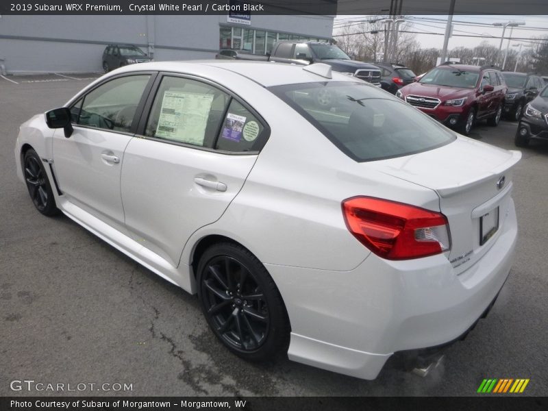Crystal White Pearl / Carbon Black 2019 Subaru WRX Premium
