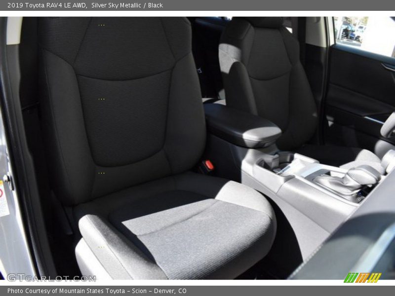 Silver Sky Metallic / Black 2019 Toyota RAV4 LE AWD