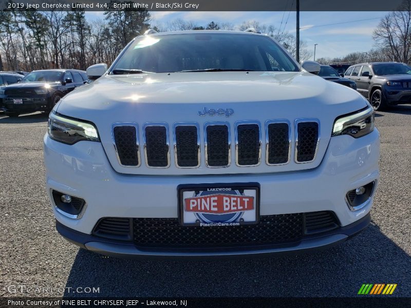 Bright White / Black/Ski Grey 2019 Jeep Cherokee Limited 4x4