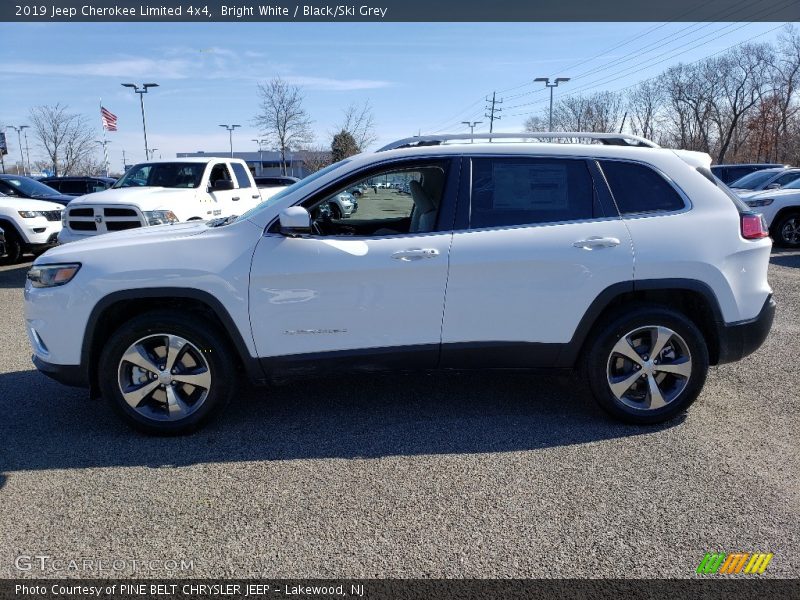 Bright White / Black/Ski Grey 2019 Jeep Cherokee Limited 4x4