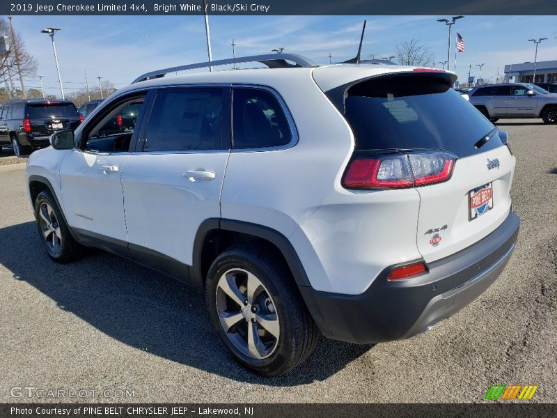 Bright White / Black/Ski Grey 2019 Jeep Cherokee Limited 4x4