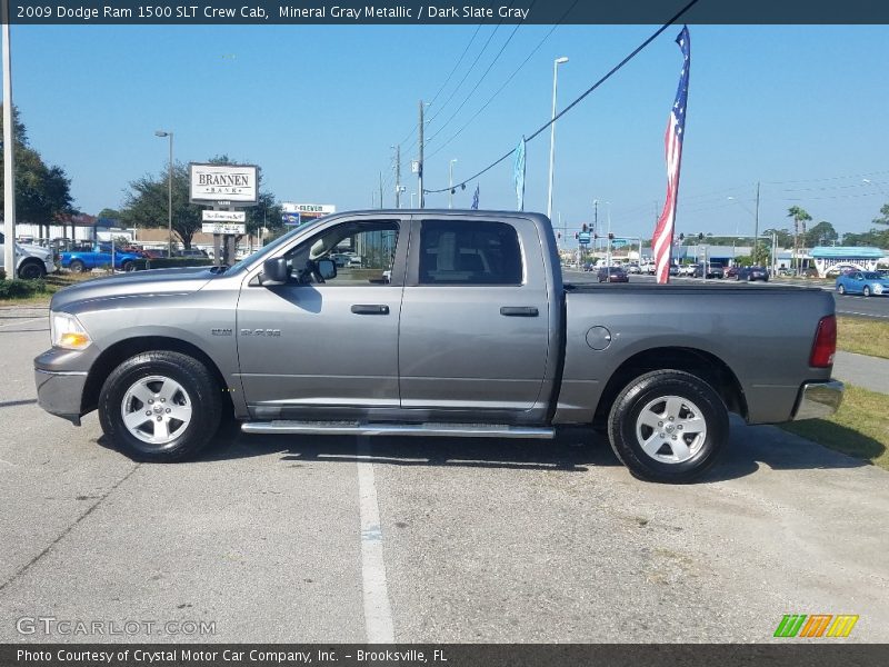 Mineral Gray Metallic / Dark Slate Gray 2009 Dodge Ram 1500 SLT Crew Cab