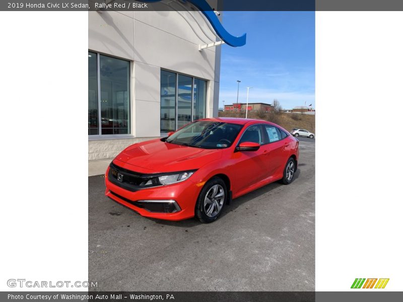 Rallye Red / Black 2019 Honda Civic LX Sedan