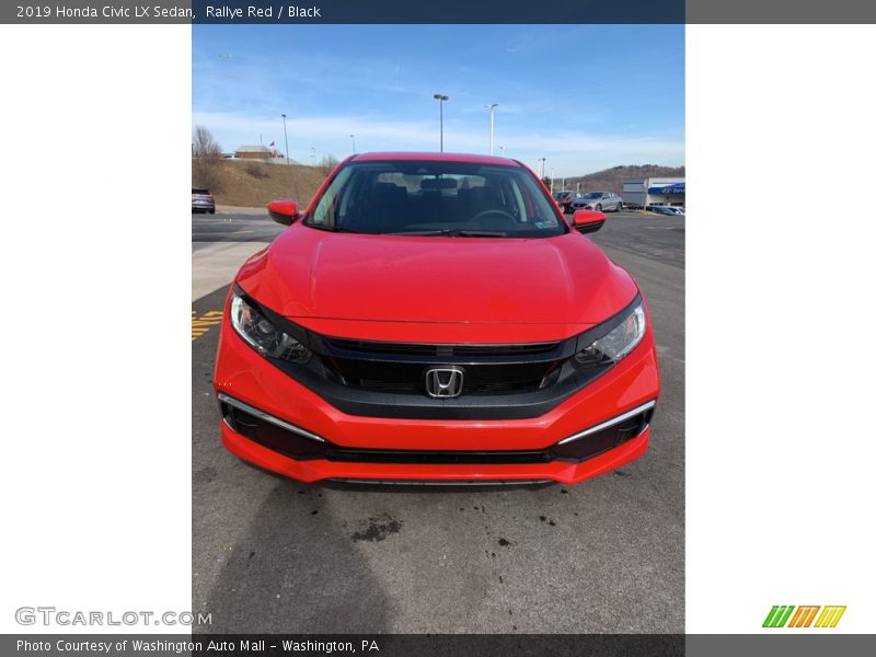 Rallye Red / Black 2019 Honda Civic LX Sedan