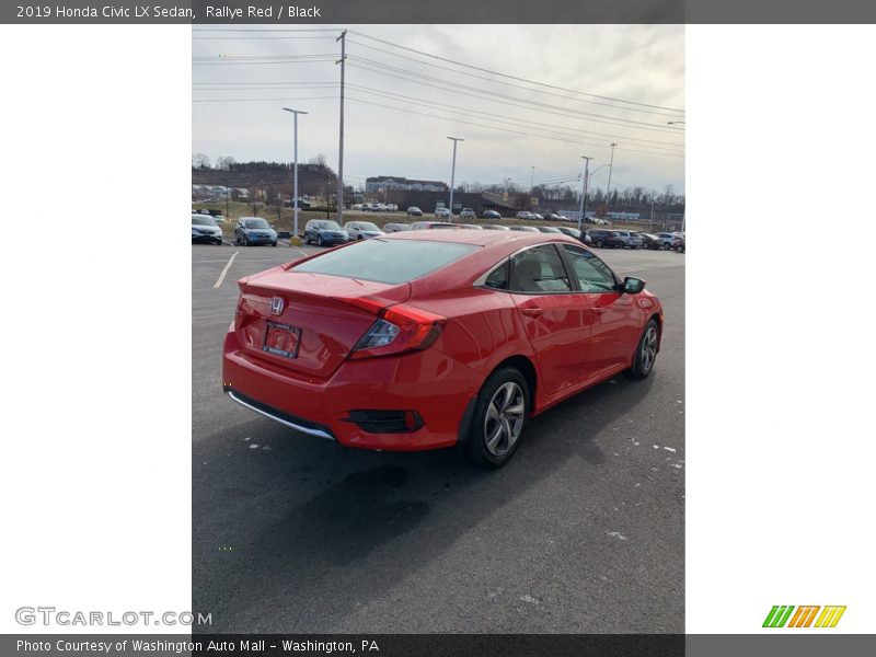 Rallye Red / Black 2019 Honda Civic LX Sedan