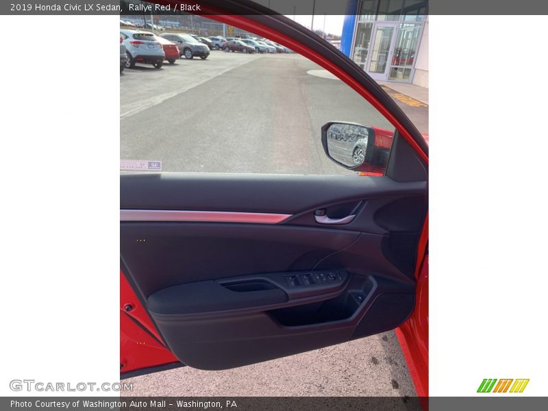 Rallye Red / Black 2019 Honda Civic LX Sedan