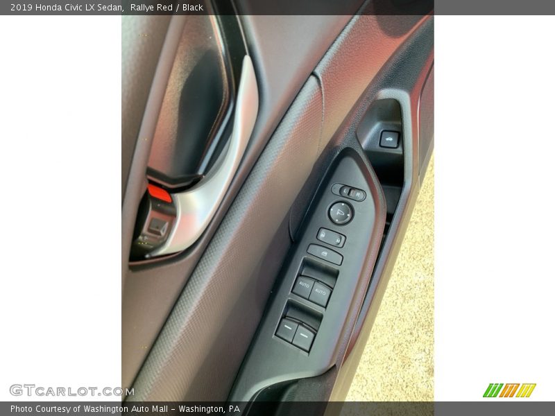 Rallye Red / Black 2019 Honda Civic LX Sedan