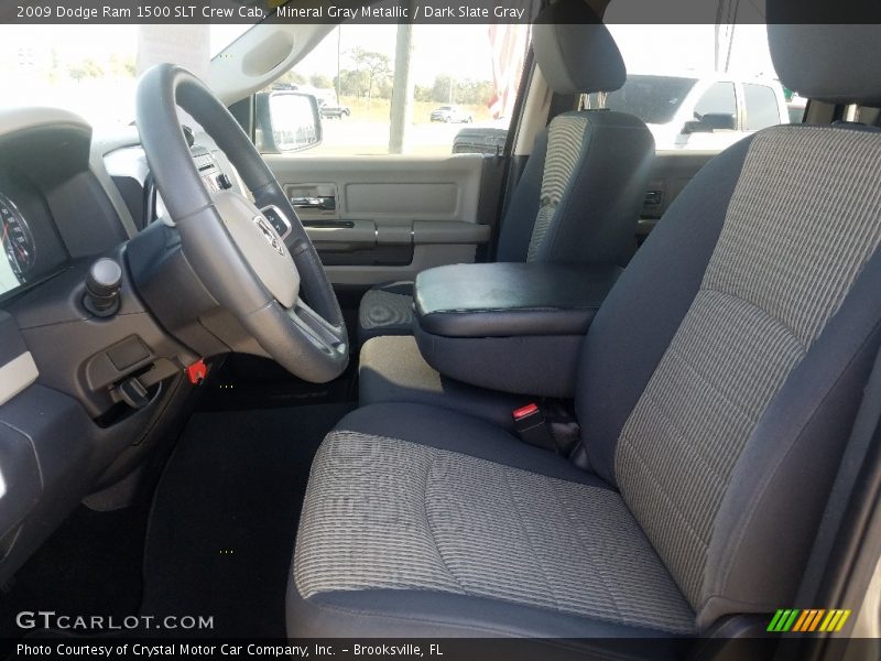 Mineral Gray Metallic / Dark Slate Gray 2009 Dodge Ram 1500 SLT Crew Cab