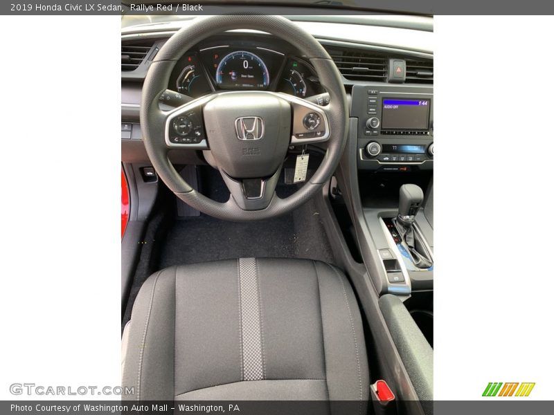 Rallye Red / Black 2019 Honda Civic LX Sedan