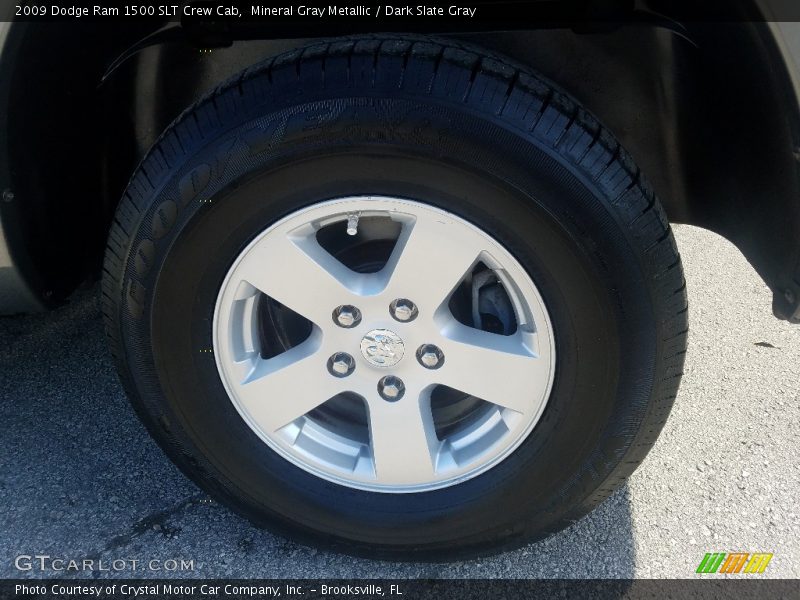 Mineral Gray Metallic / Dark Slate Gray 2009 Dodge Ram 1500 SLT Crew Cab