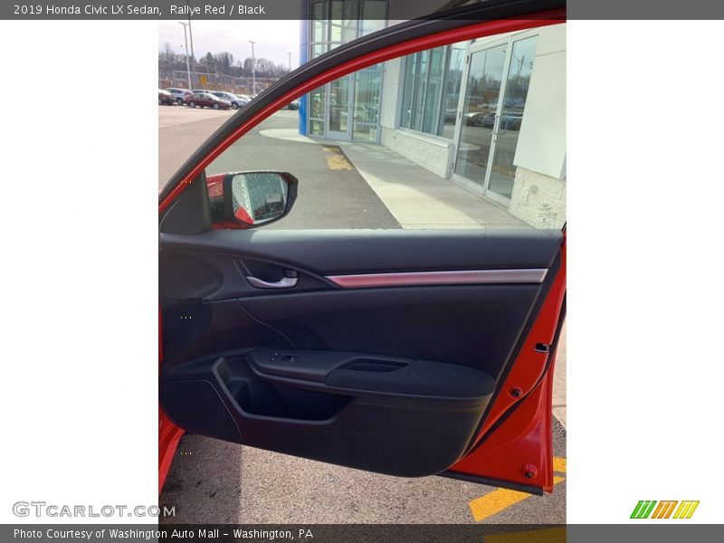 Rallye Red / Black 2019 Honda Civic LX Sedan