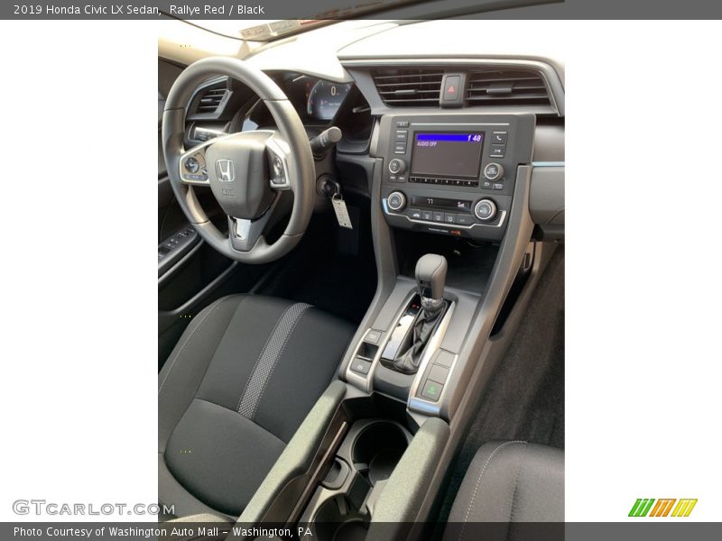 Rallye Red / Black 2019 Honda Civic LX Sedan