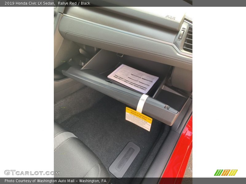 Rallye Red / Black 2019 Honda Civic LX Sedan