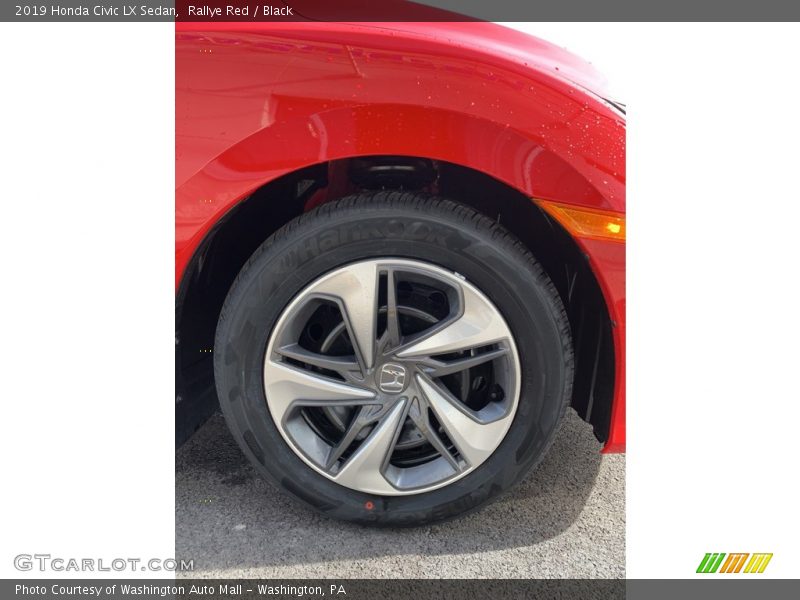 Rallye Red / Black 2019 Honda Civic LX Sedan