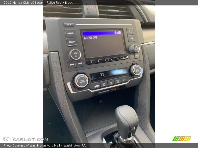 Rallye Red / Black 2019 Honda Civic LX Sedan