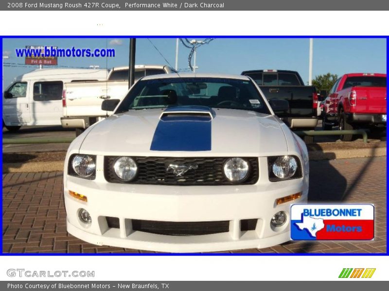 Performance White / Dark Charcoal 2008 Ford Mustang Roush 427R Coupe