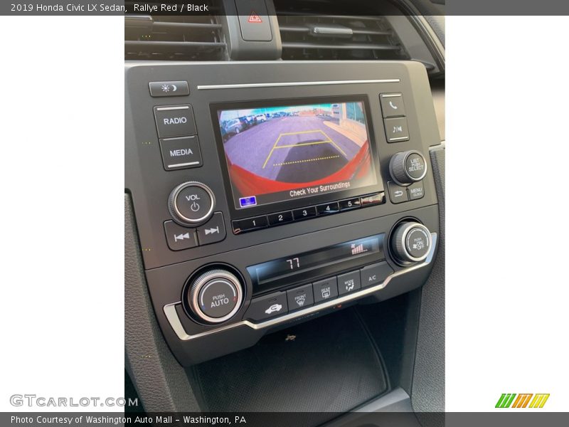 Rallye Red / Black 2019 Honda Civic LX Sedan
