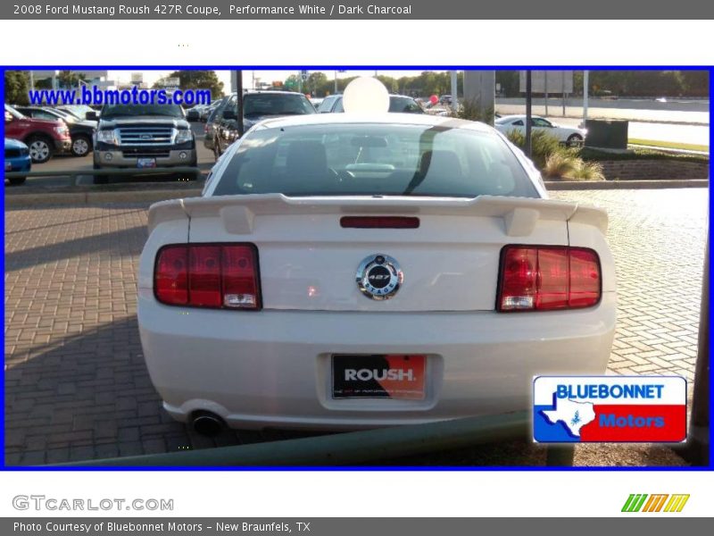 Performance White / Dark Charcoal 2008 Ford Mustang Roush 427R Coupe