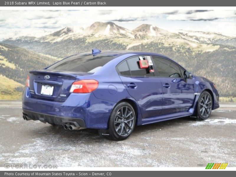 Lapis Blue Pearl / Carbon Black 2018 Subaru WRX Limited