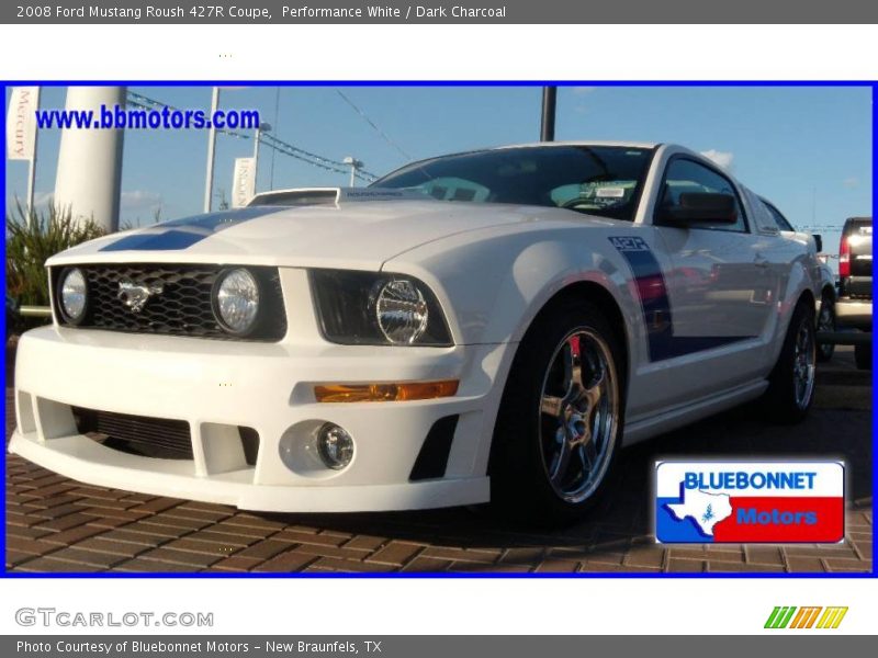 Performance White / Dark Charcoal 2008 Ford Mustang Roush 427R Coupe
